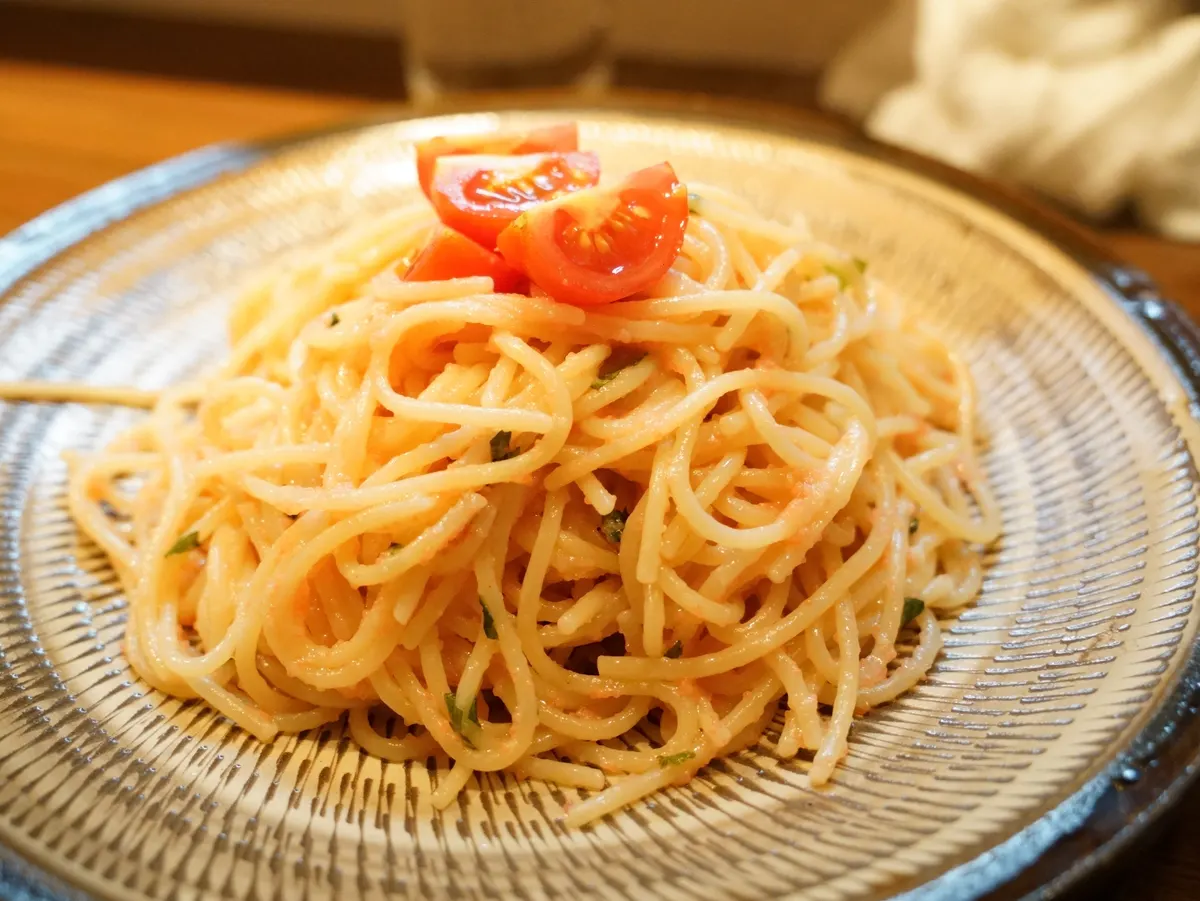 〆のめんたいスパゲティ